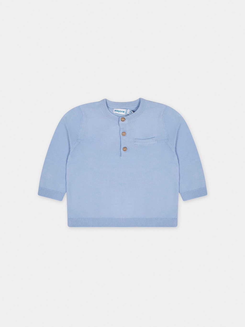 Light blue sweater for baby boy